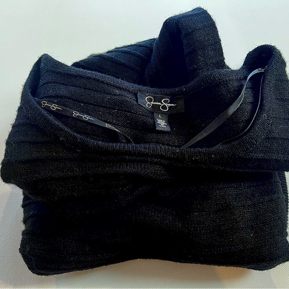 Jessica Simpson Black 3/4 Sleeve Dress Textured - Picture 12 of 12